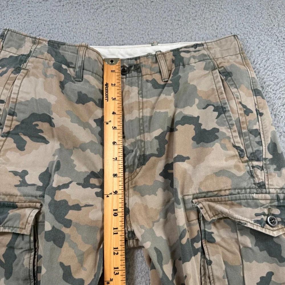 Levis Mens‎ Camo Cargo Pants Tan Green Brown 100% Cotton Size 32x28